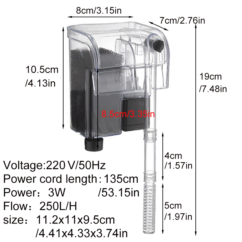 Aquarium Filter Fish Tank Sile - Reef Tank Filter recension och pris